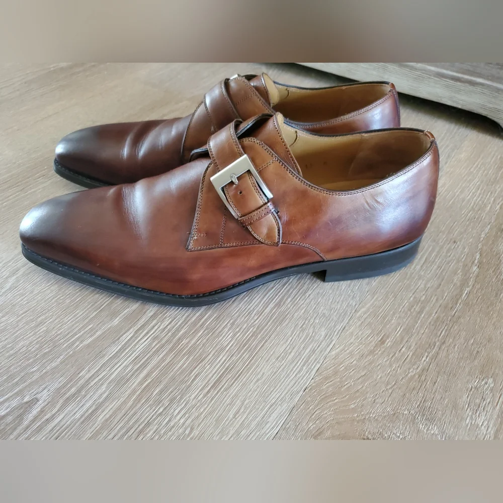 MAGNANNI ‘MARCO’ MENS BROWN CUERO CALF SKIN LEATHER SIZE 13M $399